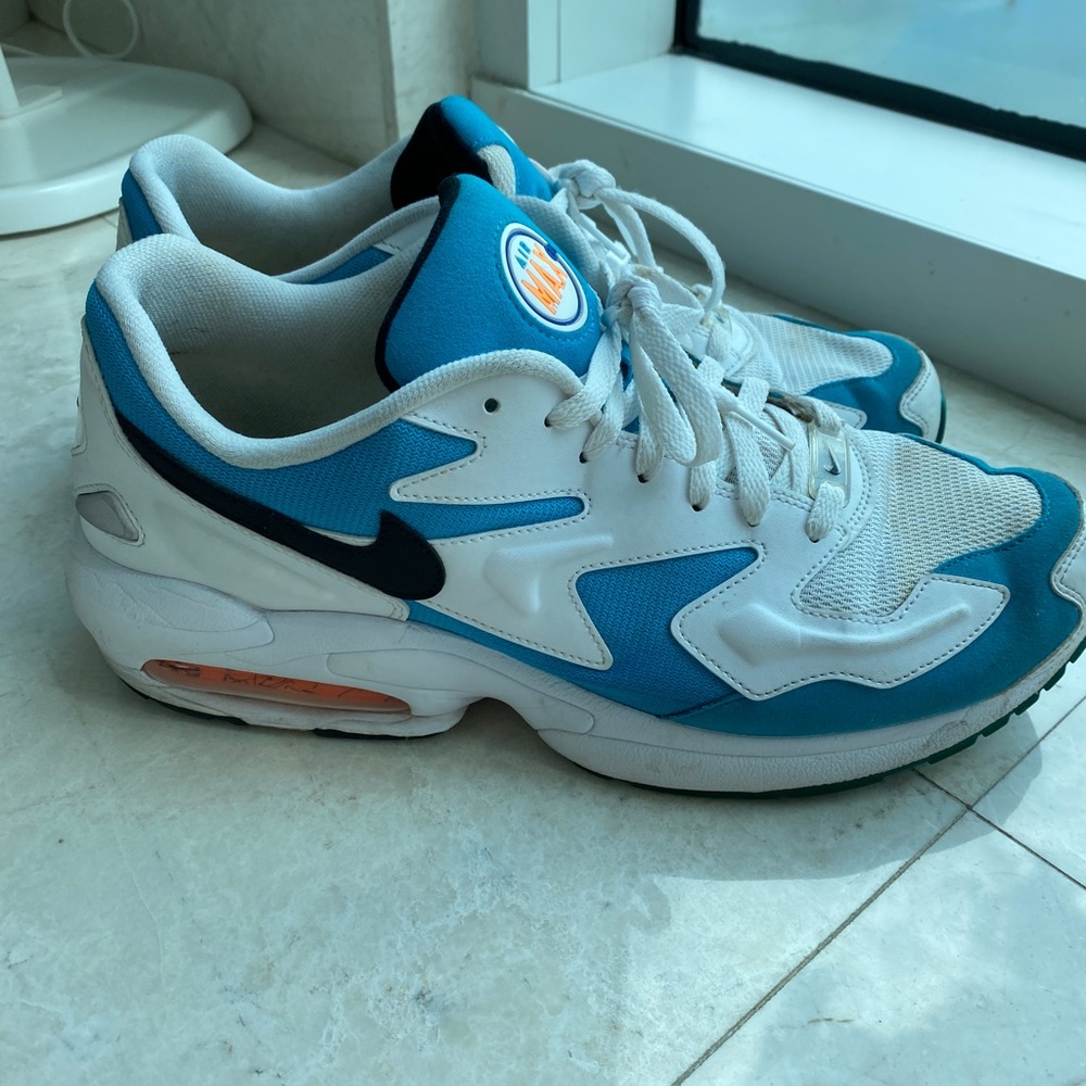Mens Nike Air Max 2 Light OG 'Blue Lagoon'